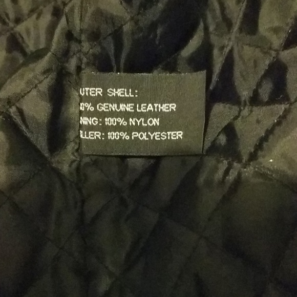 Men's black leather jacket - Picture 6 of 7
